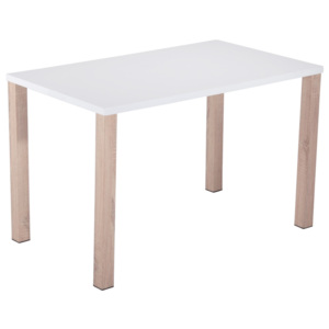 Lesklý jídelní stůl bílé barvy KN501