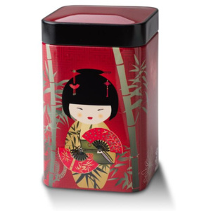 Dóza na čaj Malá Geisha - červená