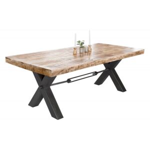 Jídelní stůl IRON CRAFT X 160 CM masiv mango NATURE Nábytek | Jídelní prostory | Jídelní stoly | Všechny jídelní stoly