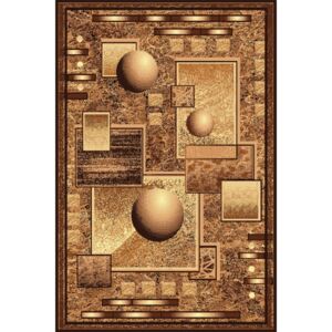 KARAT Kusový hnědý koberec Gold 416-11 Rozměry: 200 x 300