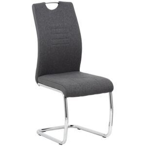 HOUPACÍ ŽIDLE, šedá, barvy chromu - Houpací židle