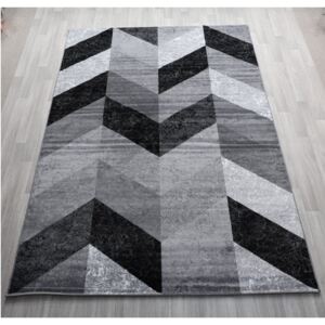 AYYLDIZ Kusový šedý koberec Plus 8006/Black Rozměry: 160 x 230