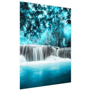 Fototapeta Vodopád v modré džungli 150x200cm FT2551A_2M