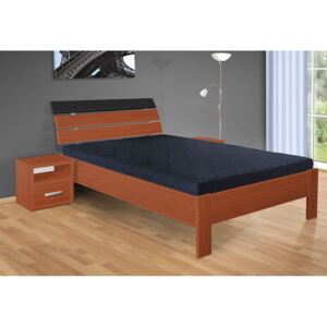 Nabytekmorava postel Darina 200x120 cm matrace: bez matrace, Barva postele: třešeň italská, Úložný prostor: bez úložného prostoru