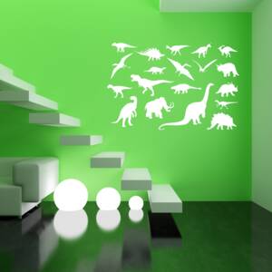 Samolepka na zeď SABLO - Dinosauři set
