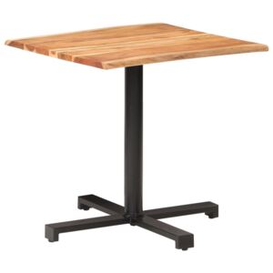 Bistro stolek s živou hranou 80 x 80 x 75 cm masivní akácie