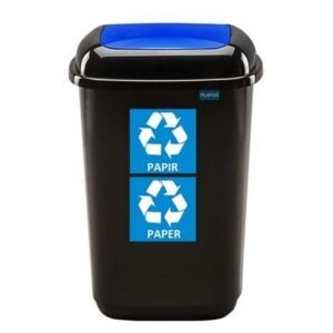 Plafor Odpadkový koš na tříděný odpad 28 l - modrý, papír