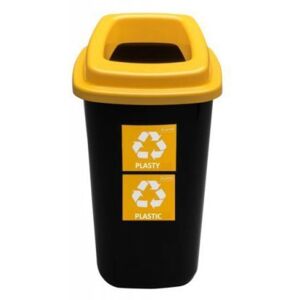 Plafor Odpadkový koš na tříděný odpad 28 l - žlutý, plast