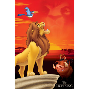 Plakát, Obraz - Lví král - King of Pride Rock, (61 x 91,5 cm)