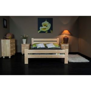 Dřevěná postel Neli 120x200 + rošt ZDARMA bílá