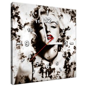 Tištěný obraz s hodinami Tajemná Marilyn Monroe ZP2567A_1AI
