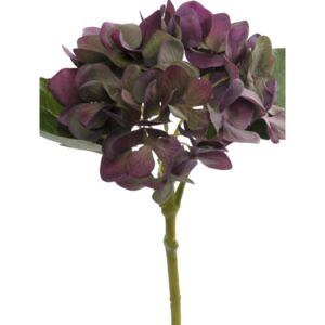 Animadecor Umělá květina - Hortenzie fialovo zelená 25cm
