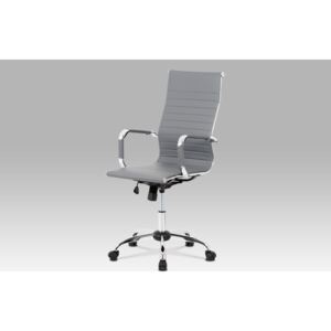Kancelářská židle KA-V305 GREY, ekokůže šedá
