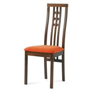 Jídelní židle BC-12481 WAL, masiv buk, barva ořech, cena bez sedáku