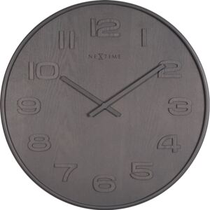 Nástěnné hodiny Wood Wood 35 cm šedé - NEXTIME