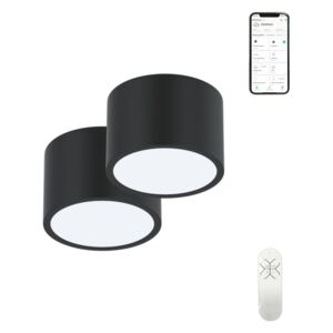 Immax NEO sada 2x RONDATE Smart stropní svítidlo 15cm 12W černé Zigbee 3.0 + DO