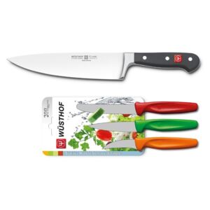 CLASSIC Nůž kuchařský 20 cm + Nože do kuchyně 3 ks - Wüsthof Dreizack Solingen