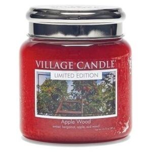 Village Candle Vonná svíčka ve skle, Jabloňové dřevo - Apple Wood, 390g/105 hodin