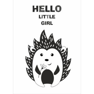 SAMAK DESIGN Plakát Ježek - Hello Little Girl