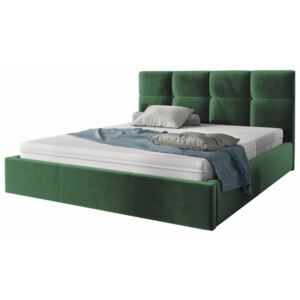 Hector Čalouněná postel Ksavier 160x200 dvoulůžko - zelené