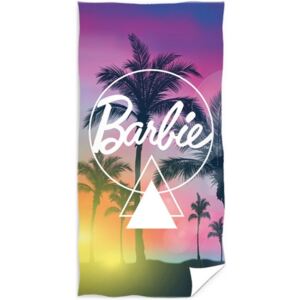 Carbotex • Plážová osuška Barbie - motiv Miami Beach - 100% bavlna 300 gr./m² - 70 x 140 cm