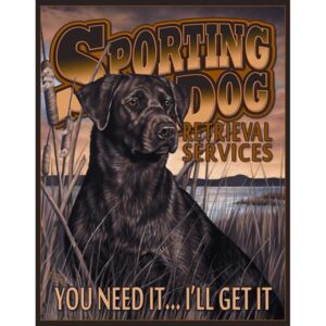 Plechová cedule: Sporting Dog - 40x30 cm