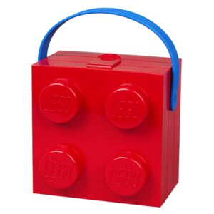 Svačinový box Lego Box with handle | červená