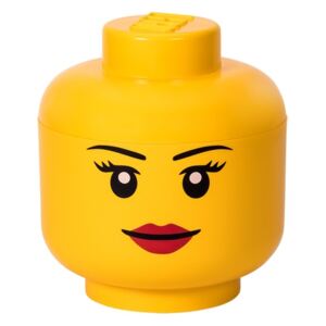 Úložný box - panáček Lego Storage Head L Girl | ø 24 cm