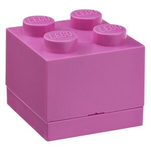 Dóza na mále občerstvení Lego Storage Mini Box 4 | růžová
