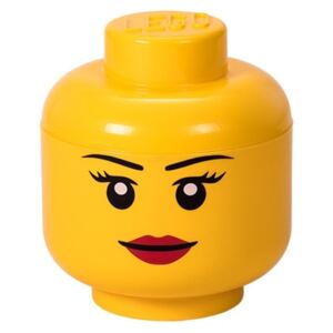 Úložný box - panáček Lego Storage Head S Girl | ø 16 cm