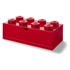 Stolní úložní box se zásuvkou Lego Storage Box Drawer 8 | červená