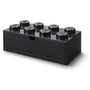 Stolní úložní box se zásuvkou Lego Storage Box Drawer 8 | černá