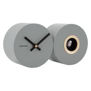 Select Time Šedé matné nástěnné hodiny Duobo