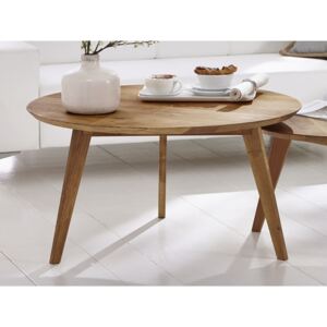 Kulatý konferenční stolek I z dubového masivu OLPE - skandinávský design