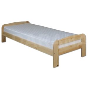 Drewmax levná dřevěná postel jednolůžko borovice
