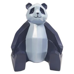 Time for home Modrá dekorativní soška Origami Panda