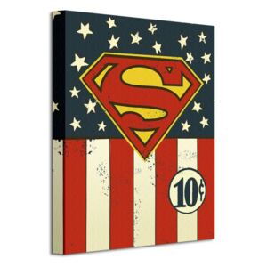 Obraz na plátně DC Comics (Superman Flag 10c) 30x40 WDC92609