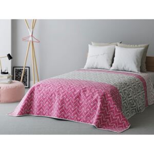 Přehoz na postel LOVING IT Crossy pink 220x240 cm (přehoz na postel)
