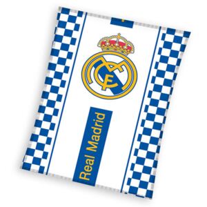 Carbotex Fleece deka Real Madrid kostky polyester 110/140 cm