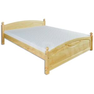 Dřevěná manželská postel z borovice 140 x 200 cm