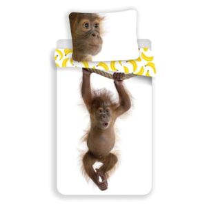 JERRY FABRICS Povlečení Orangutan Bavlna 140/200, 70/90 cm