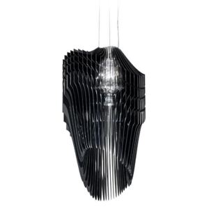 Slamp Avia suspension S, černé designové svítidlo od Zaha Hadid, 2x52+1x50W, délka 85cm