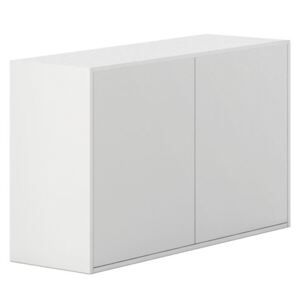 PLAN Kancelářská skříňka s dveřmi White LAYERS, bílé dveře