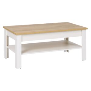 Konferenční stolek - BERG 16, krém/zlatý dub