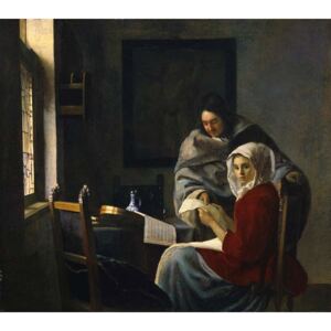 Obraz, Reprodukce - Girl interrupted at her music, c.1658-69, Jan (1632-75) Vermeer