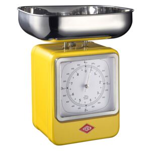 Wesco Kuchyňská váha s hodinami citronová