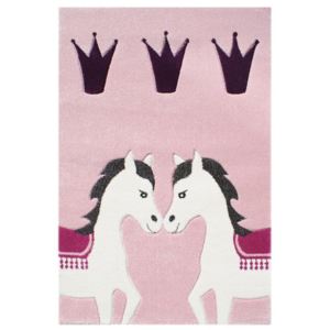 LIVONE Dětský koberec Ponny růžový Varianta: 120x180 cm