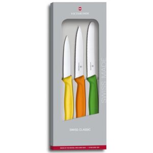 Sada nožů na zeleninu barevná SWISS CLASSIC 3 ks - Victorinox
