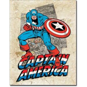 Plechová cedule: Captain America (2)