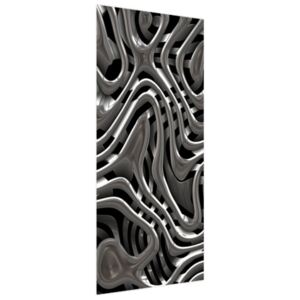 Samolepící fólie na dveře Živé stříbro 95x205cm ND1314C_1GV
